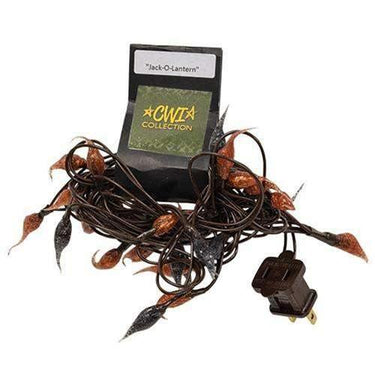 Jack-O-Lantern Silicone Teeny Lights, 20ct - The Fox Decor